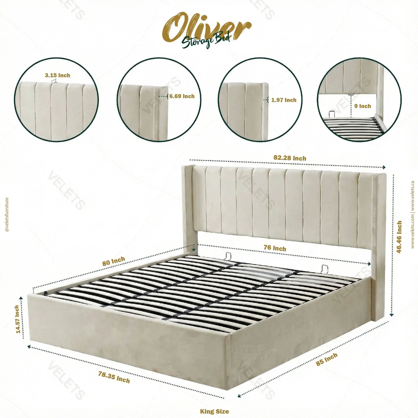 Oliver Storage Bed